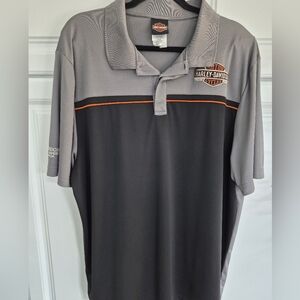 Harley-Davidson Men's Gray Polo Shirt